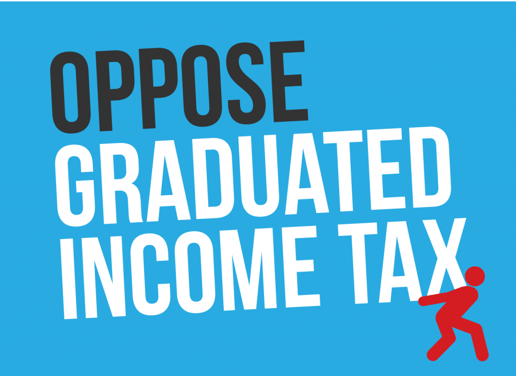 Oppose the graduated income tax.